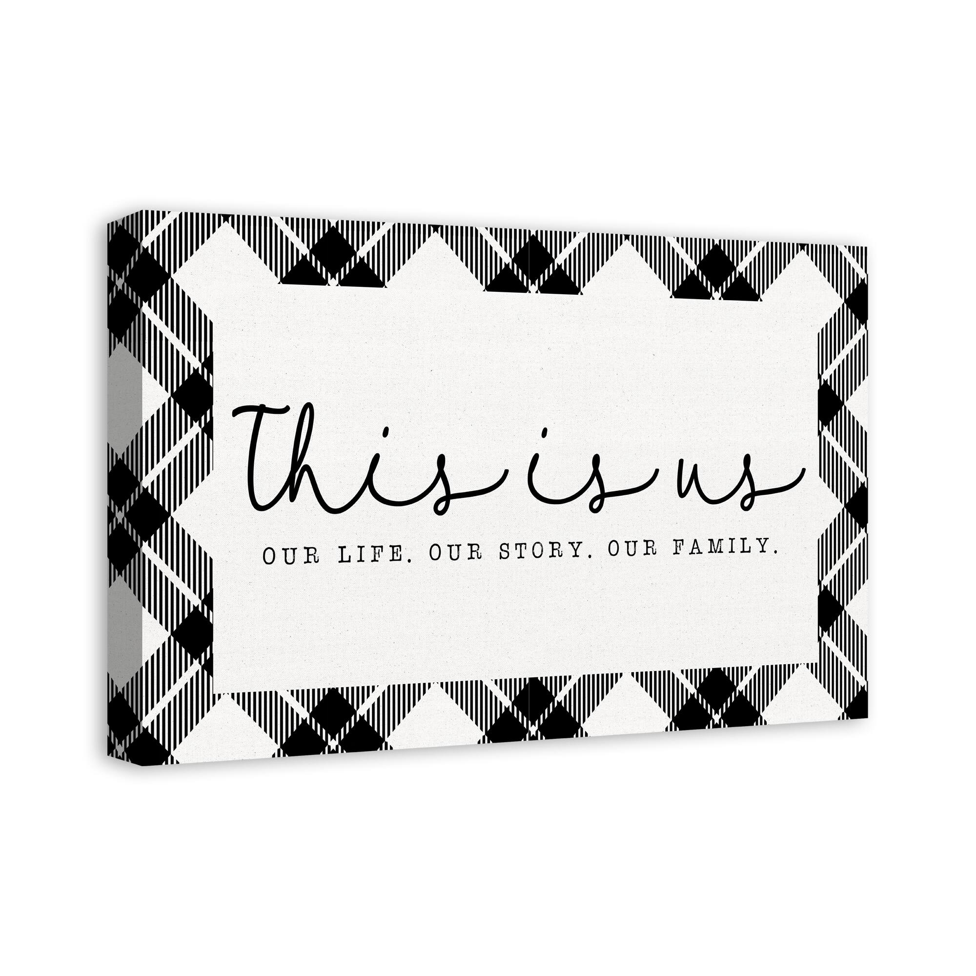 This Is Us 24" x 16" Canvas Wall Art
